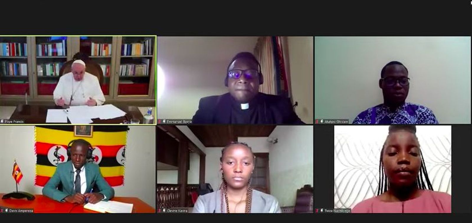 Encuentro on line de jóvenes africanos con el Papa