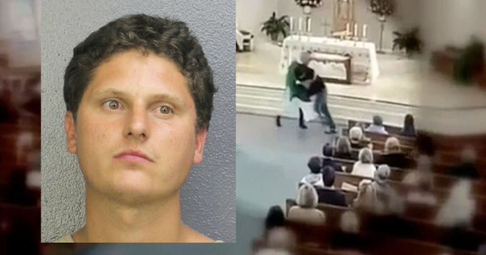 Las cámaras de la iglesia muestran el momento del ataque