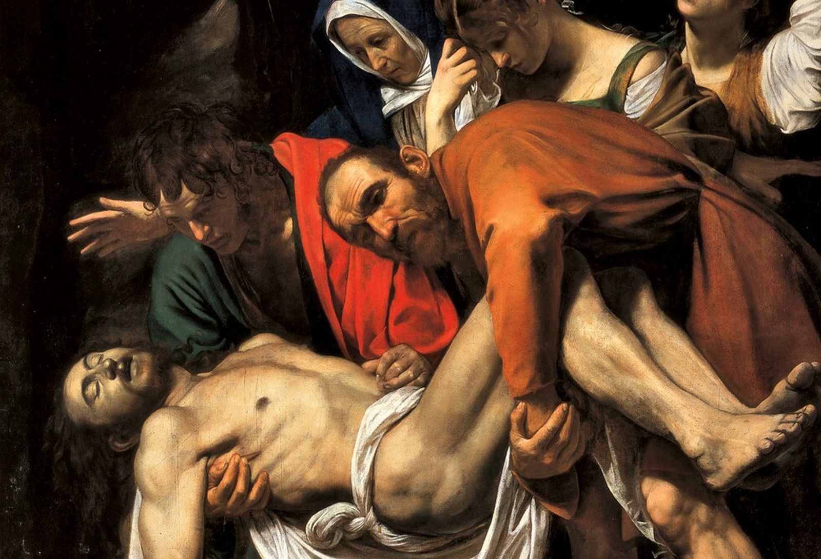 El Descendimiento. Caravaggio. Museo Vaticano