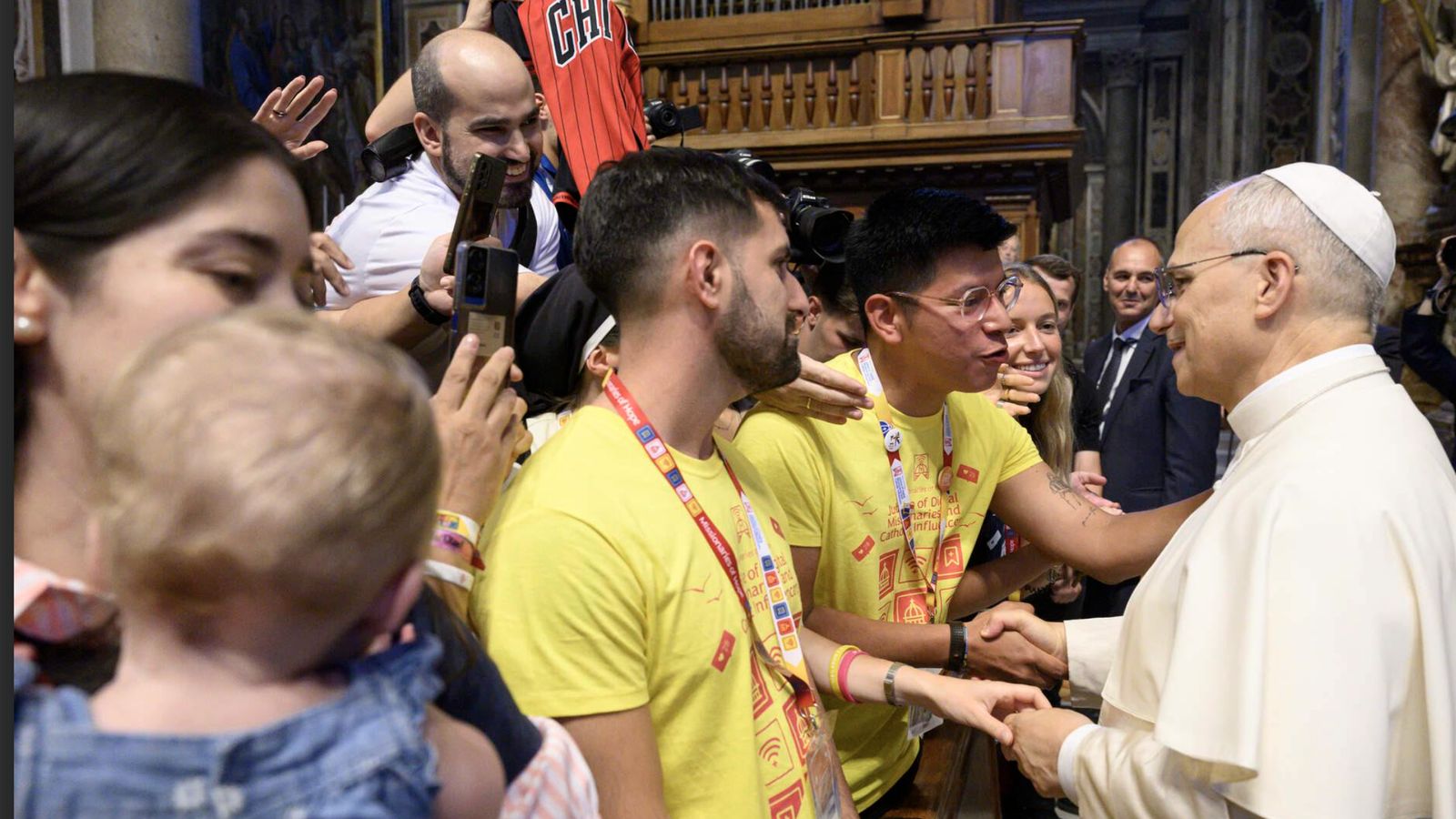 El Papa y Marco Salas