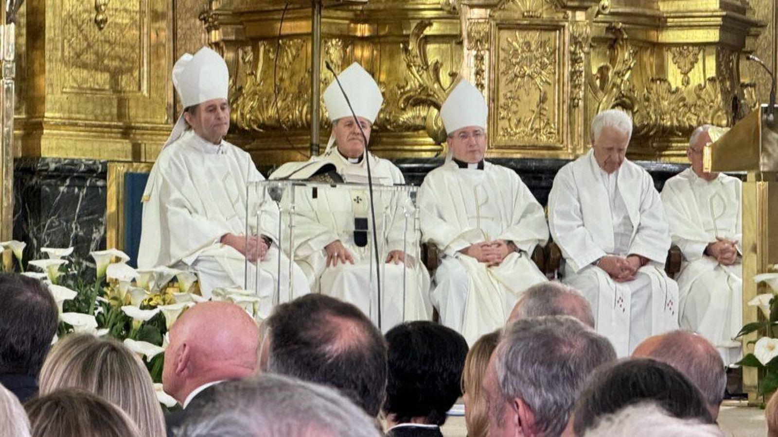 Segura, con Iceta, Prado y otros concelebrantes