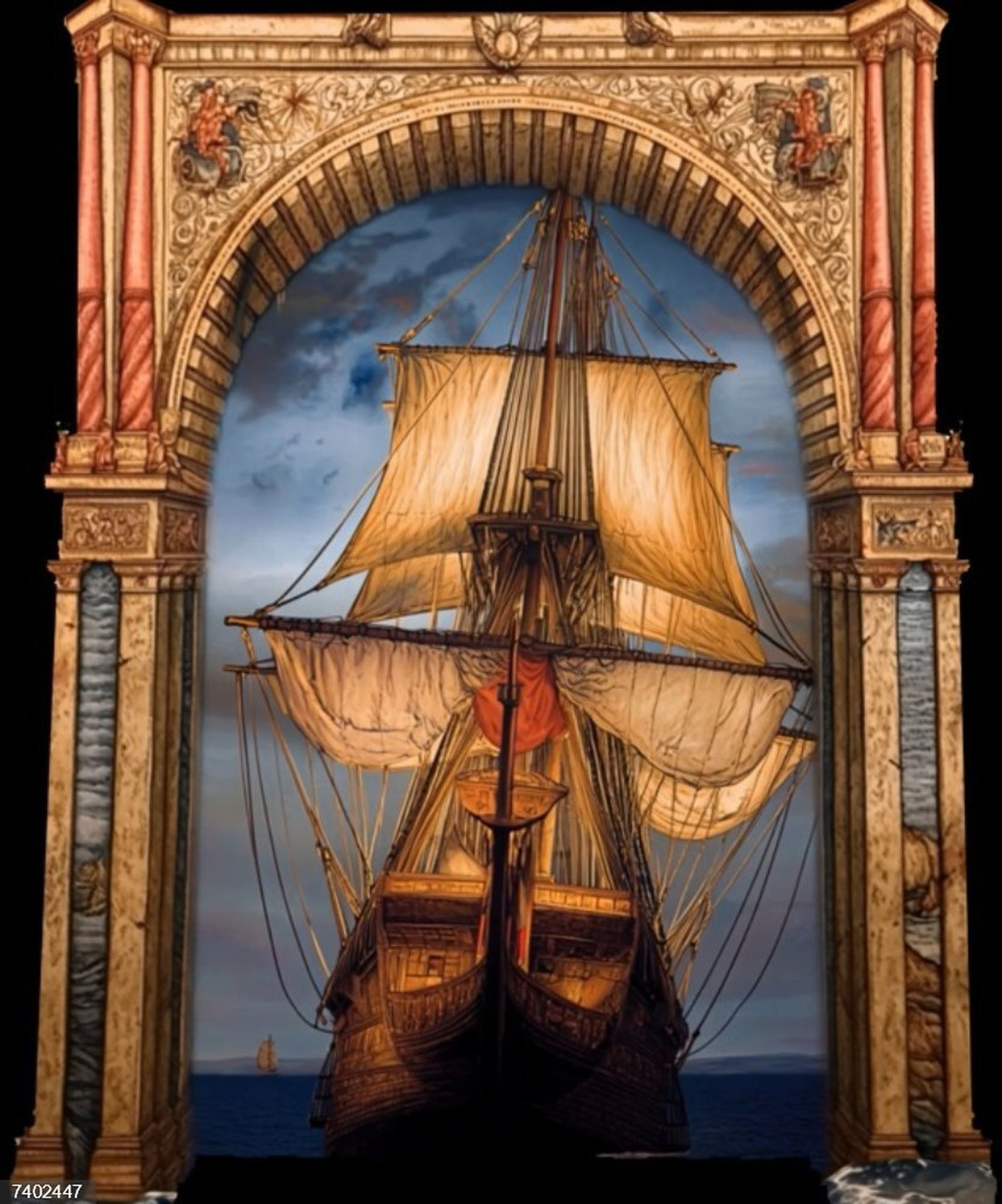 Proyección de embarcación