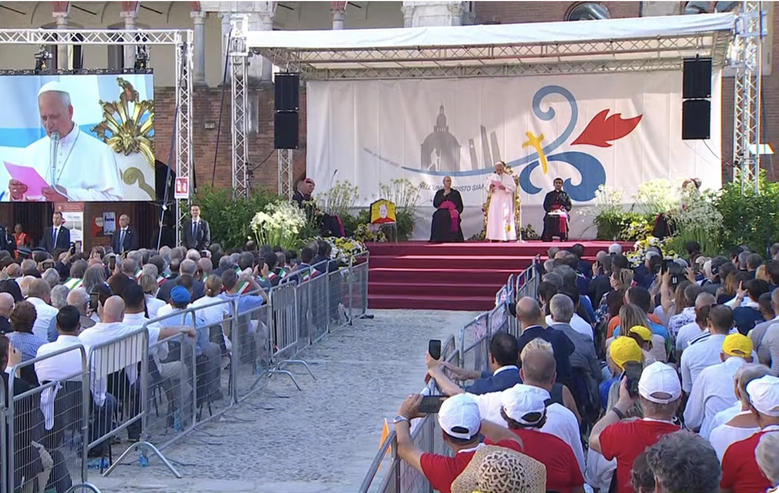 Discurso del Papa en la Piazza Vittoria de Pavía