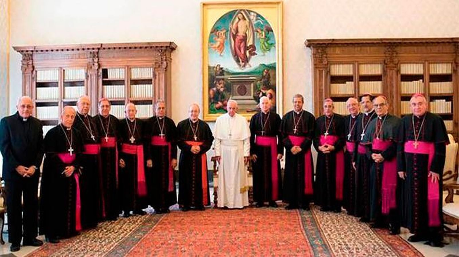 Obispos cubanos con el Papa Francisco