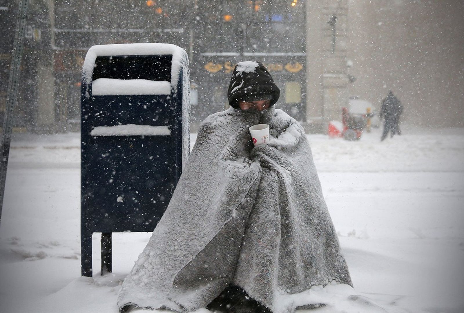 Los sin techo, los grandes olvidados... también entre la nieve