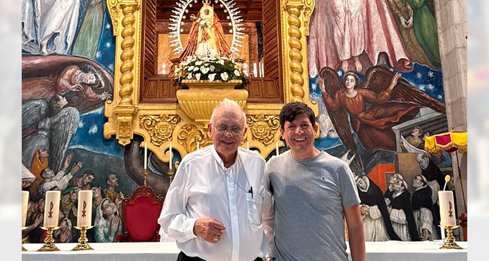 El cardenal Porras a la Virgen de Candelaria