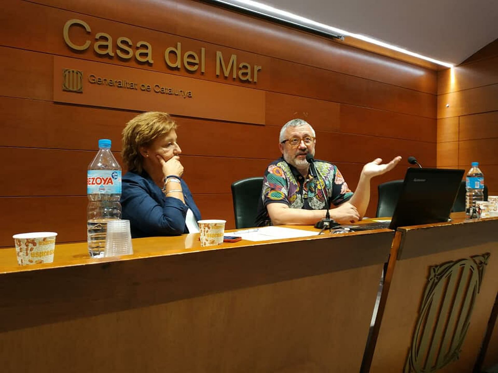 Jordi Valls, en la Casa del Mar