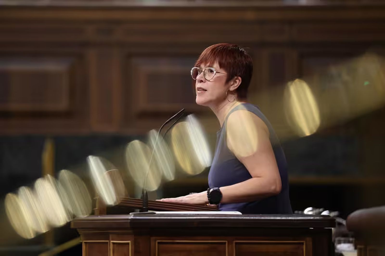 La diputada de Compromís Águeda Micó, en el Congreso de los Diputados