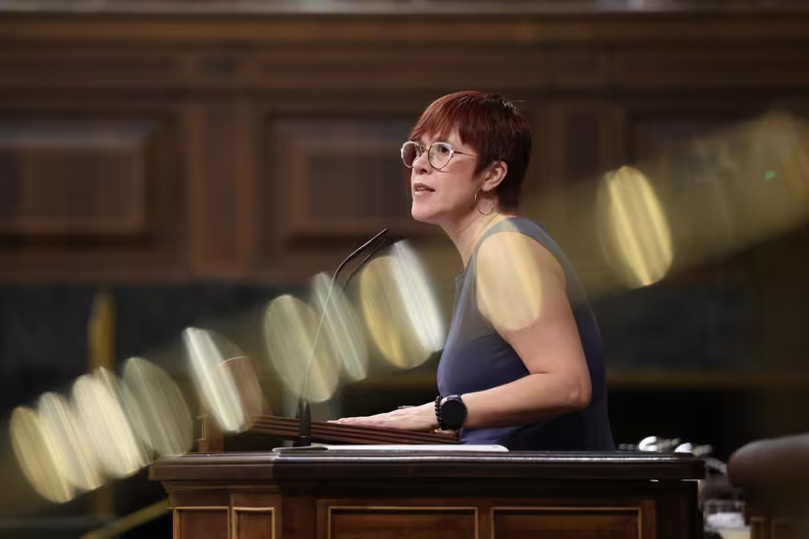 La diputada de Compromís Águeda Micó, en el Congreso de los Diputados