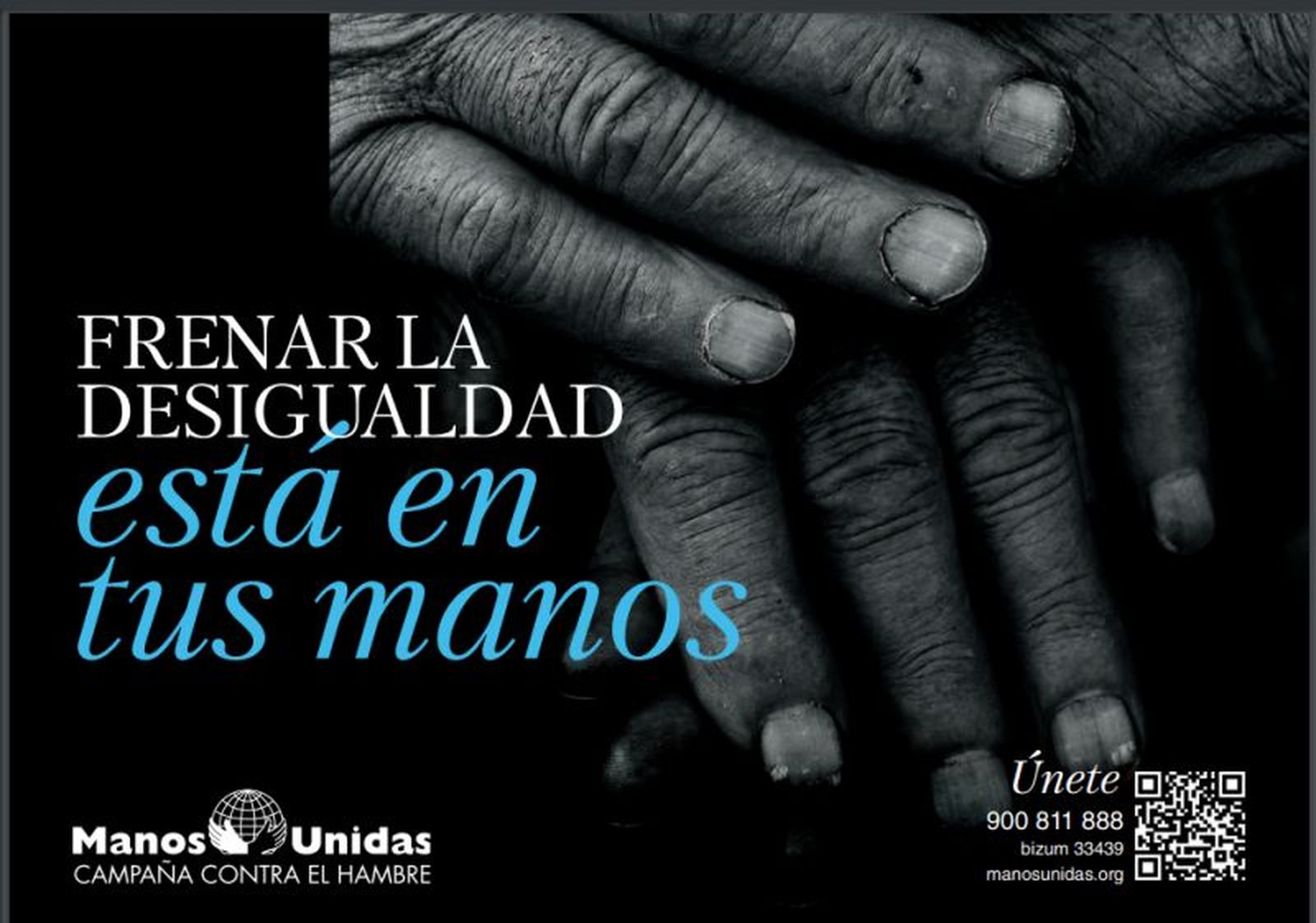 Cartel de la campaña de Manos Unidas