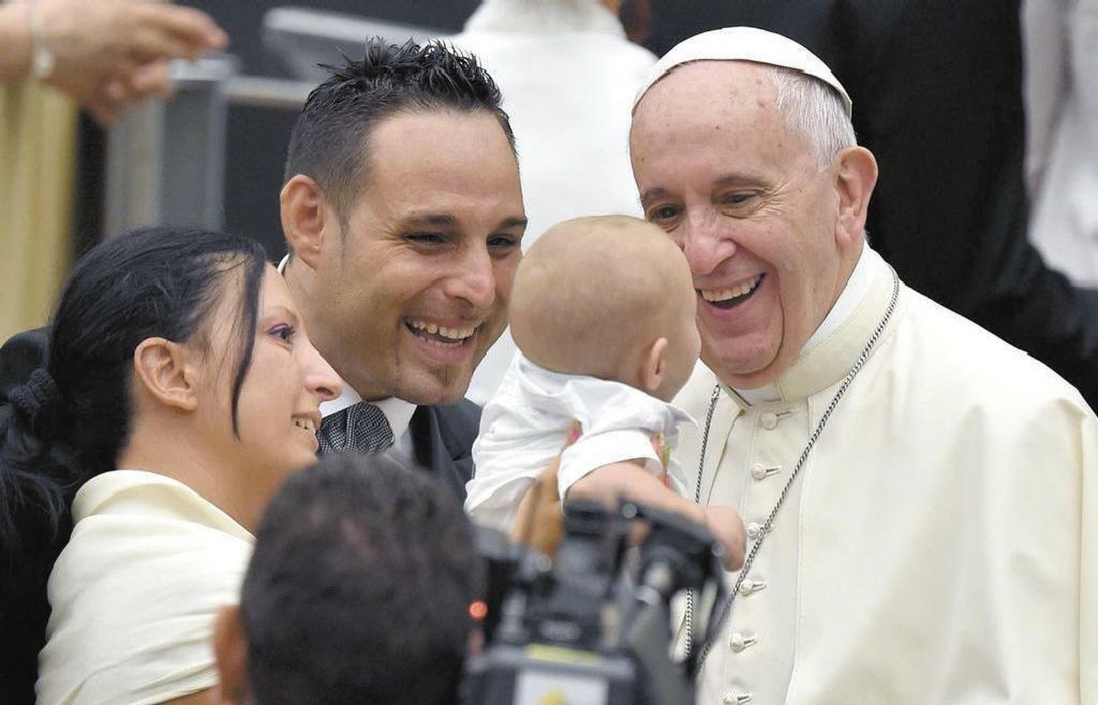 Francisco, con las familias