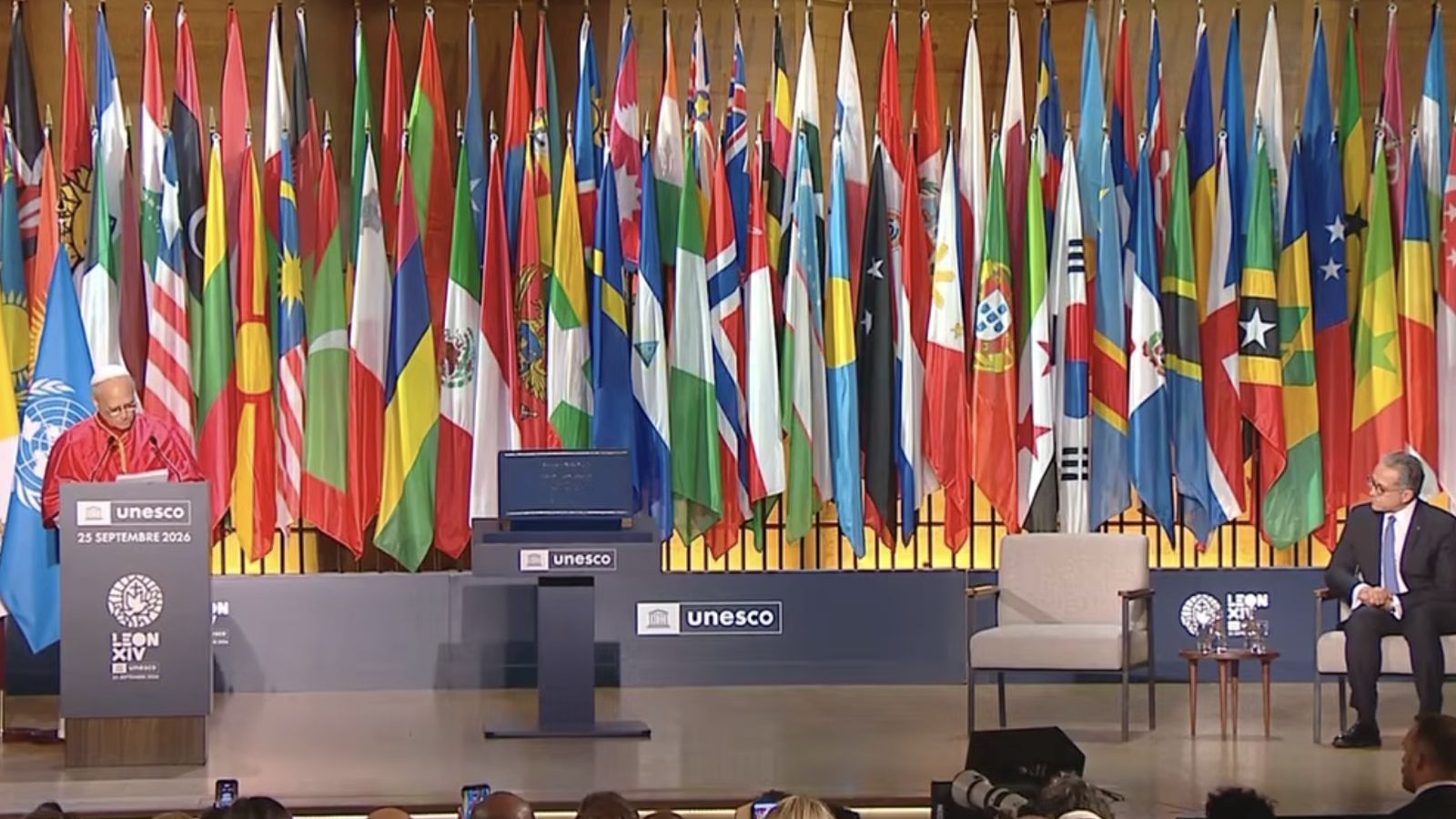 Discurso del Papa en la Unesco