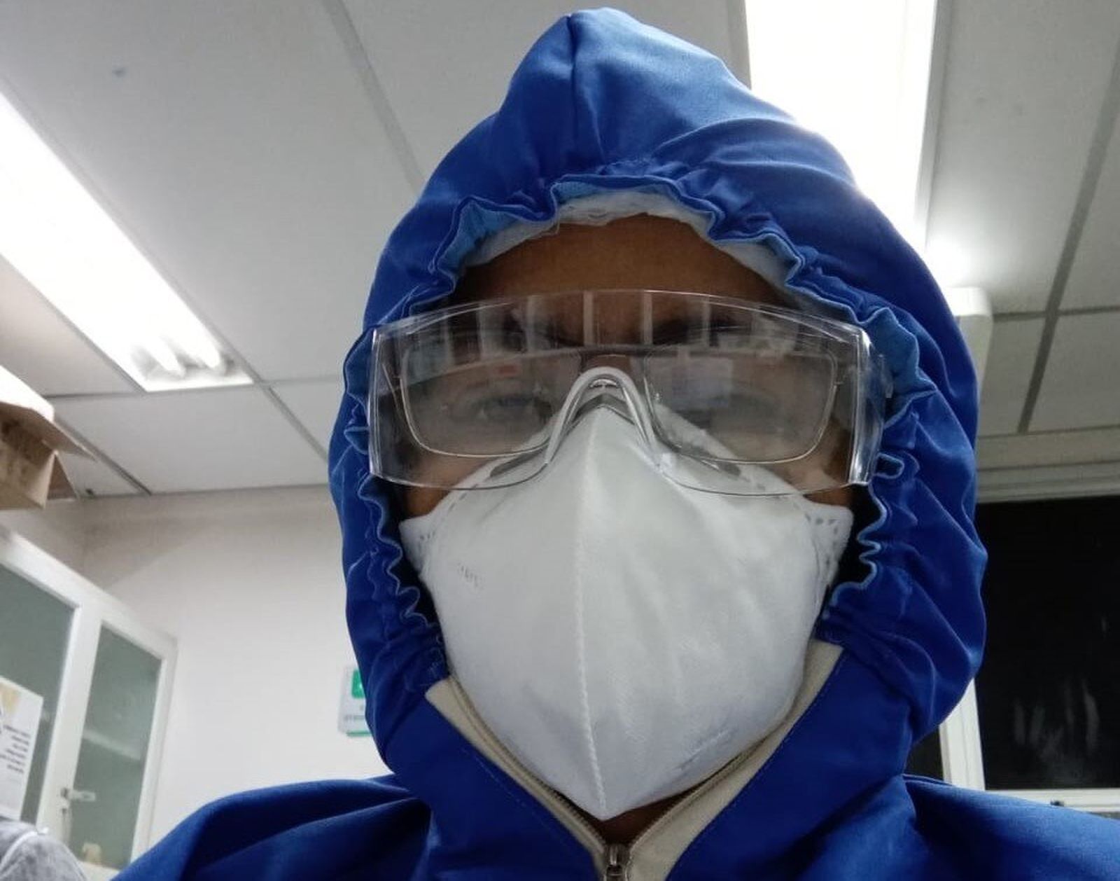 Maria do Socorro dos Santos Silva en su jornada de trabajo