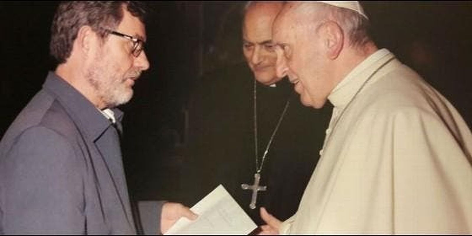 Elio Gasda con el Papa Francisco