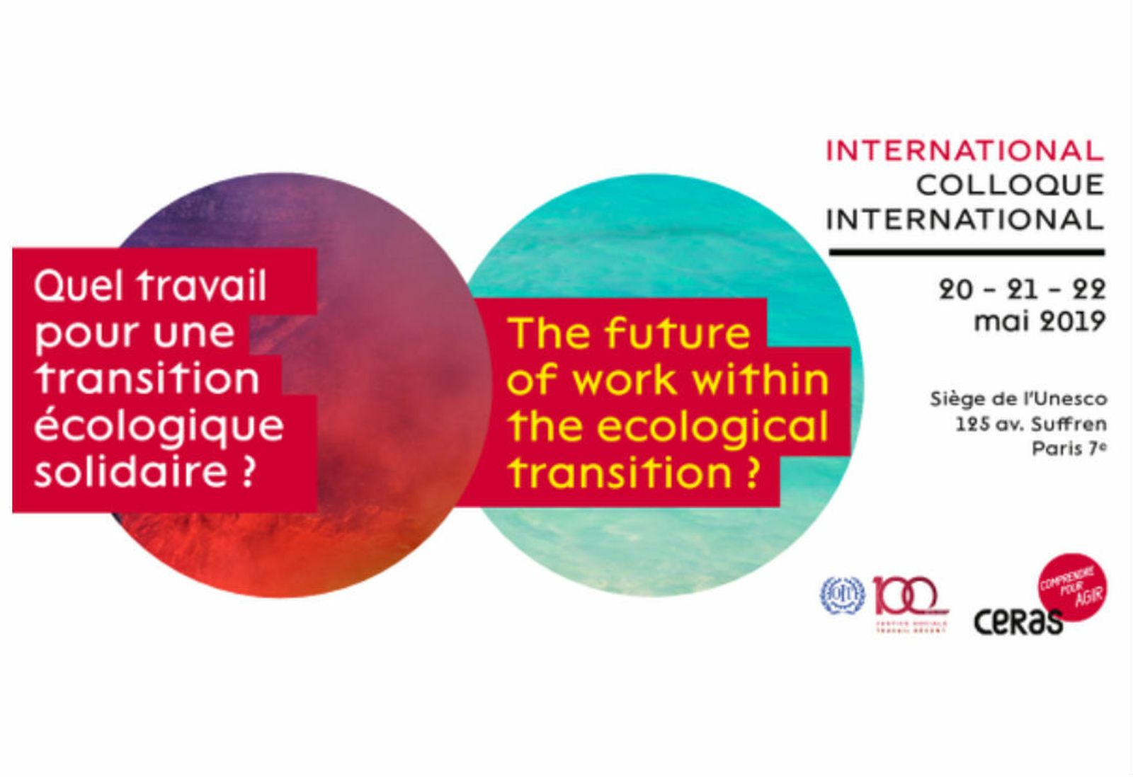 Simposio internacional en París: ¿Cuál es el futuro del trabajo en la transición ecológica?