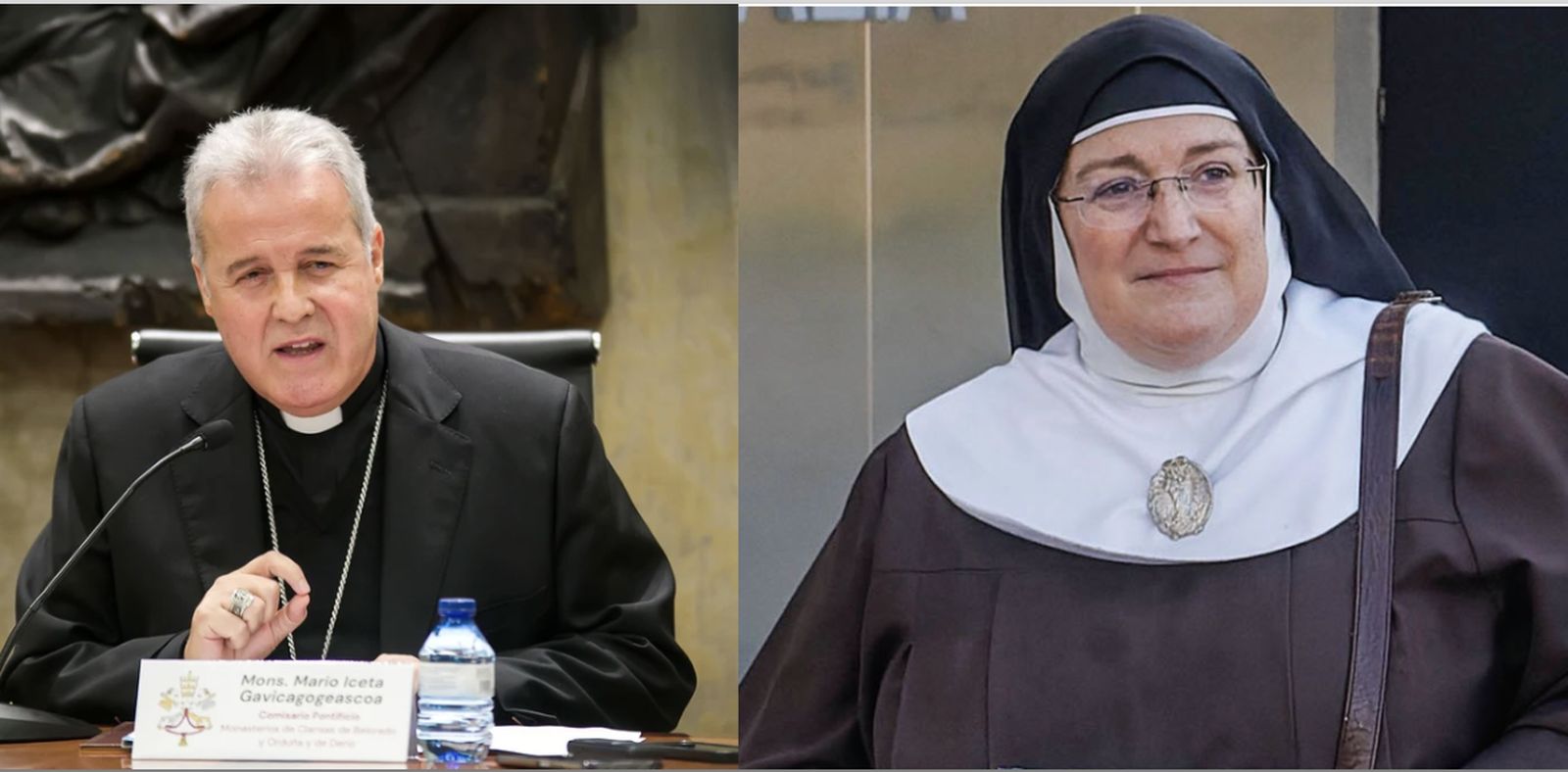 Iceta y la ex abadesa