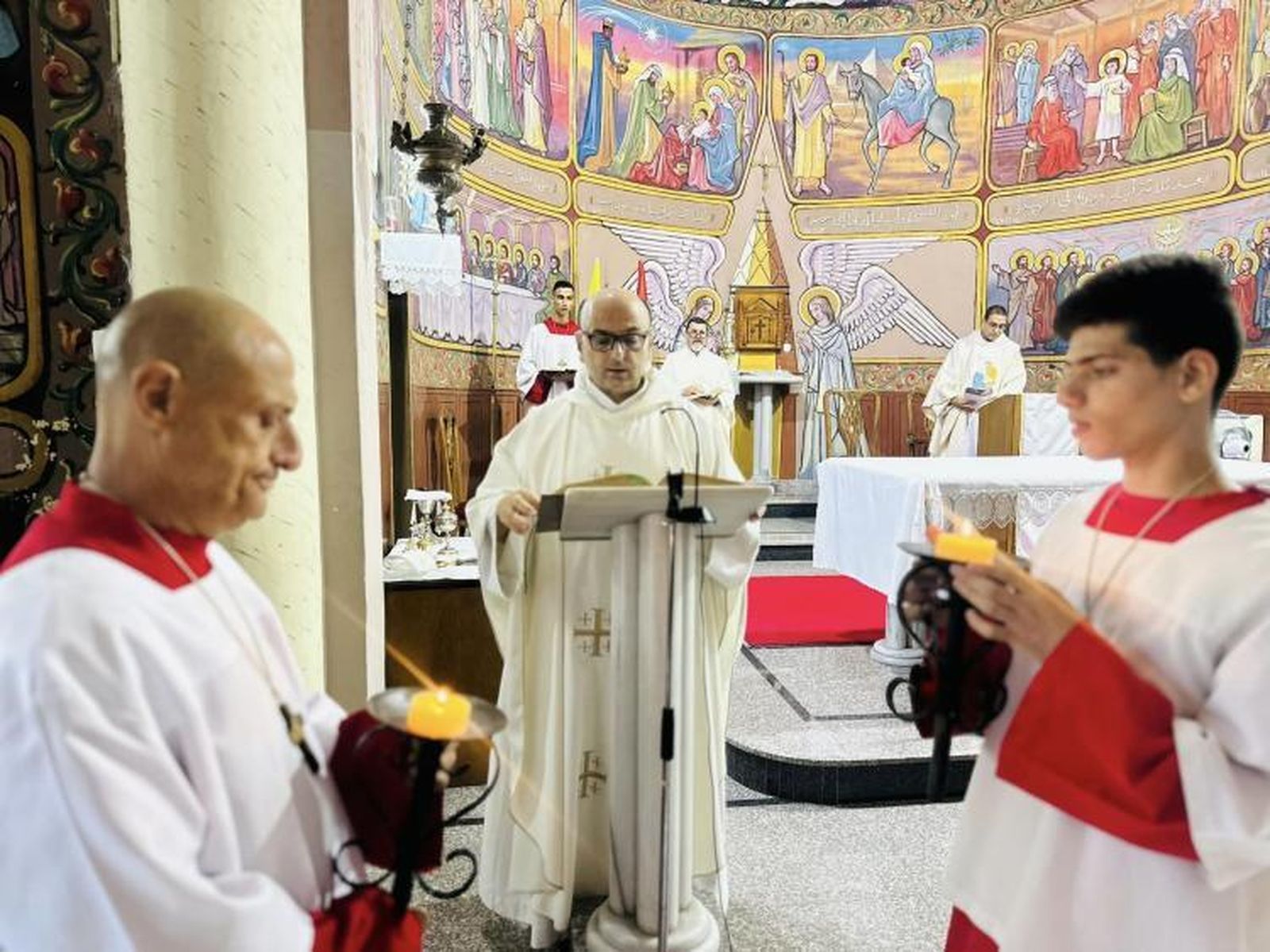 Padre Gabriel Romanelli IVE, párroco de la parroquia latina en Gaza Sagrada Familia