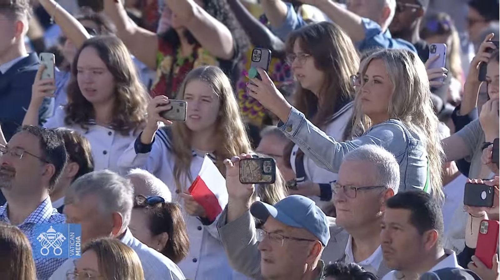 Peregrinos en la audiencia