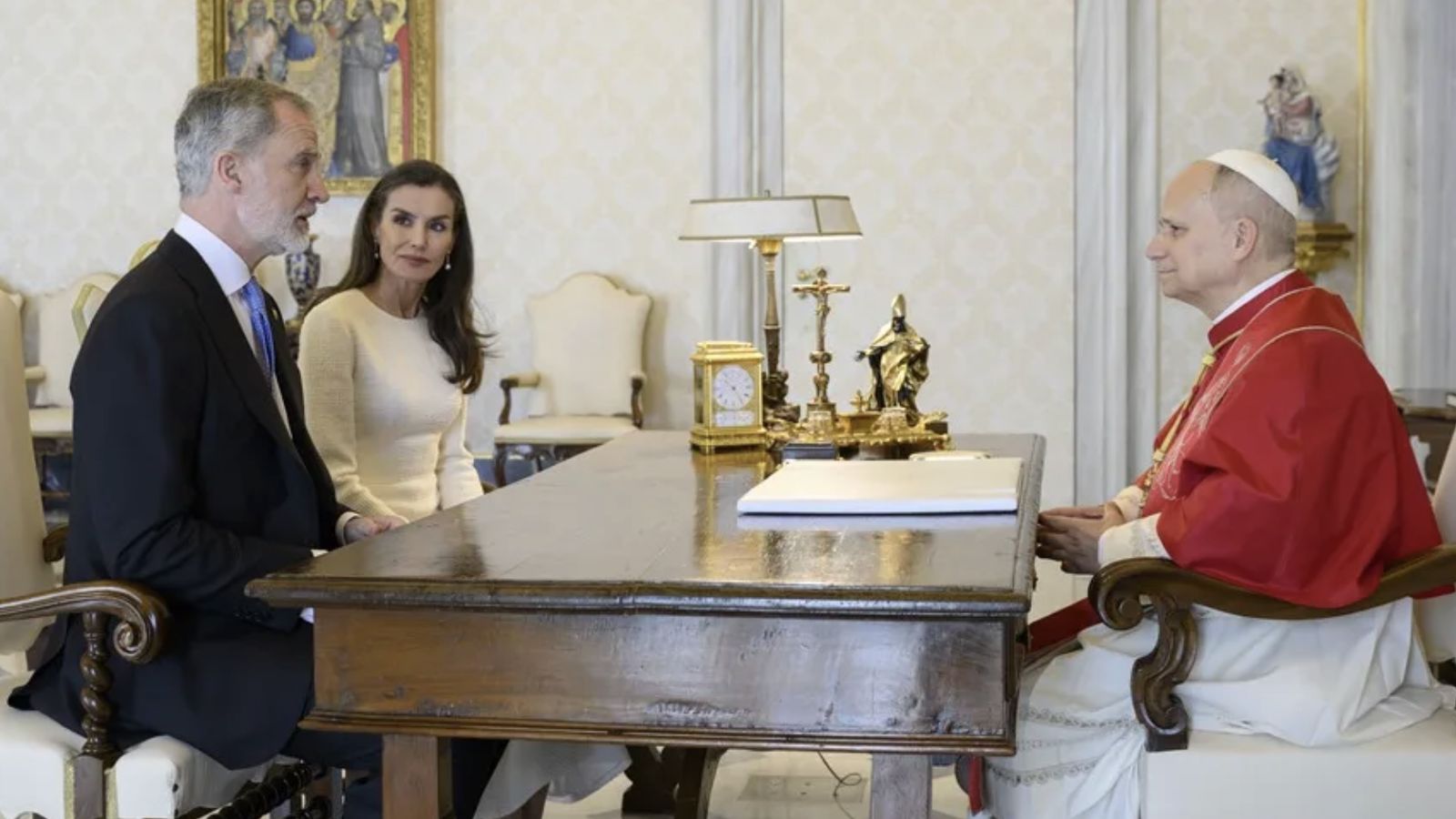 Los Reyes, con el Papa