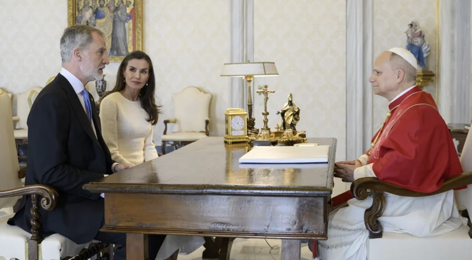 Los Reyes, con el Papa