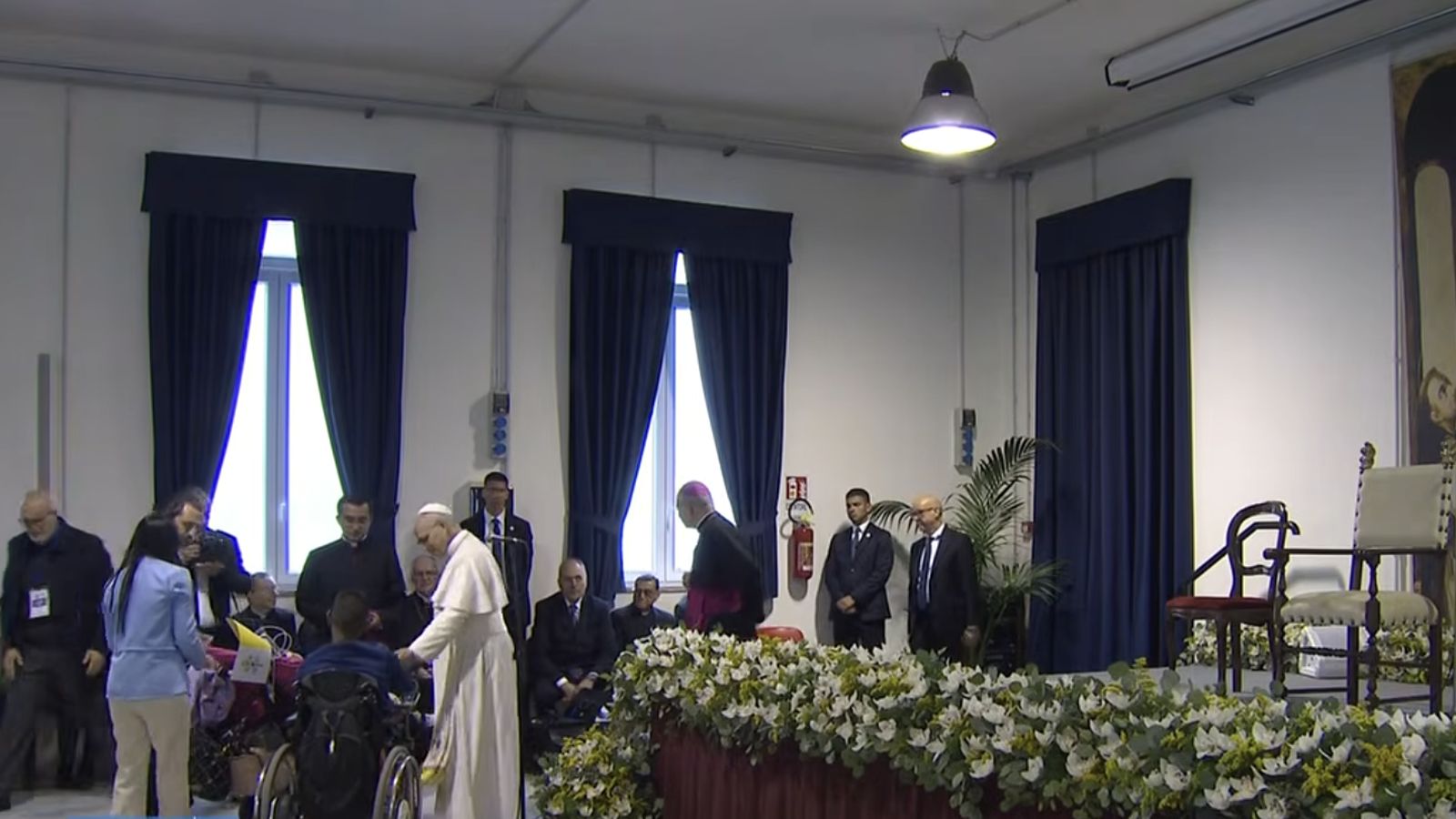El Papa, en Pompeya