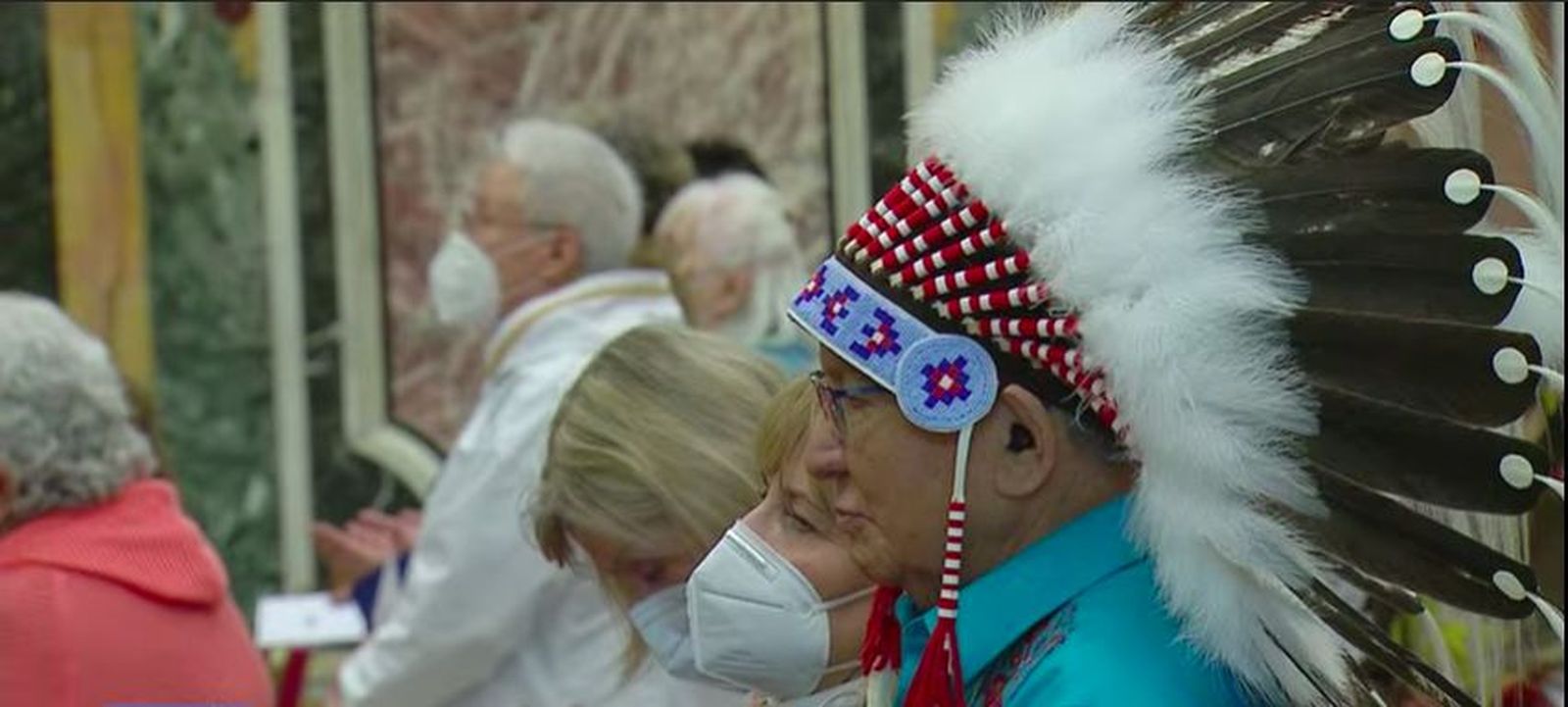 Un representante de las primeras naciones