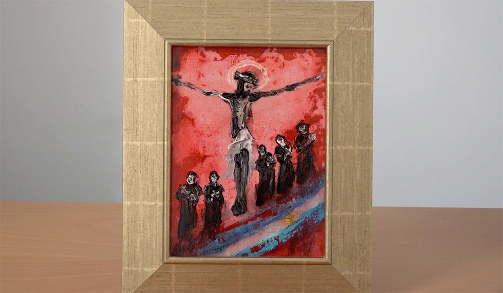 El cuadro entregado al Papa