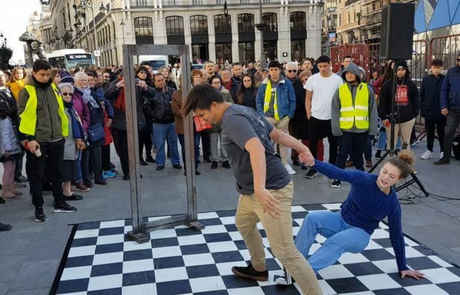 Acto evangélico en la Puerta del Sol contra la violencia hacia la mujer