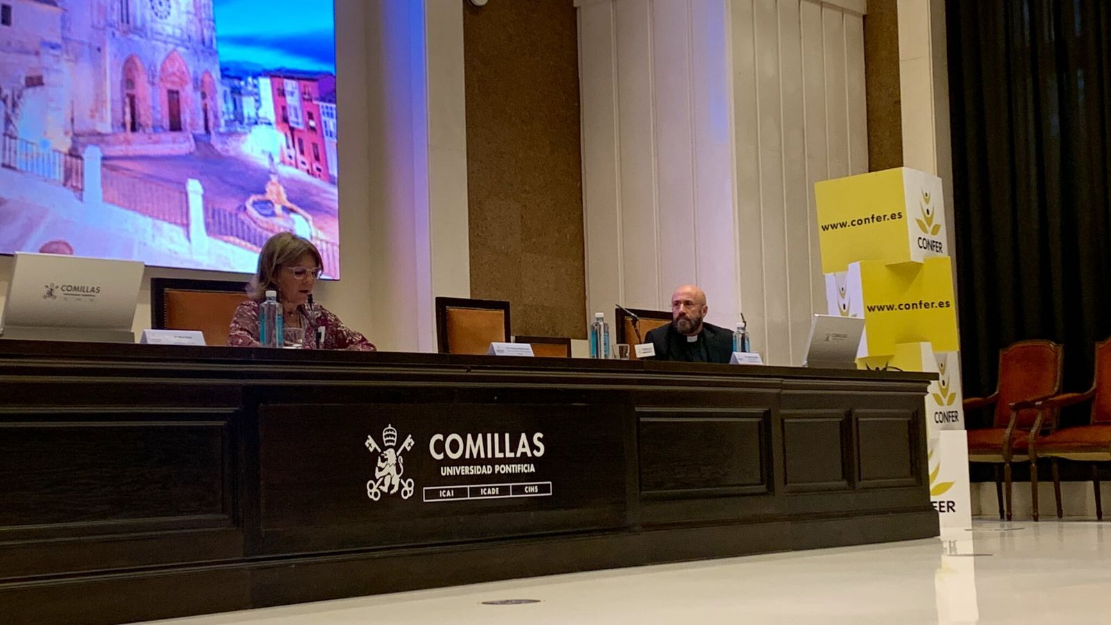 Miguel Campo, durante su intervención en las jornadas de Confer-Caixabank-Comillas