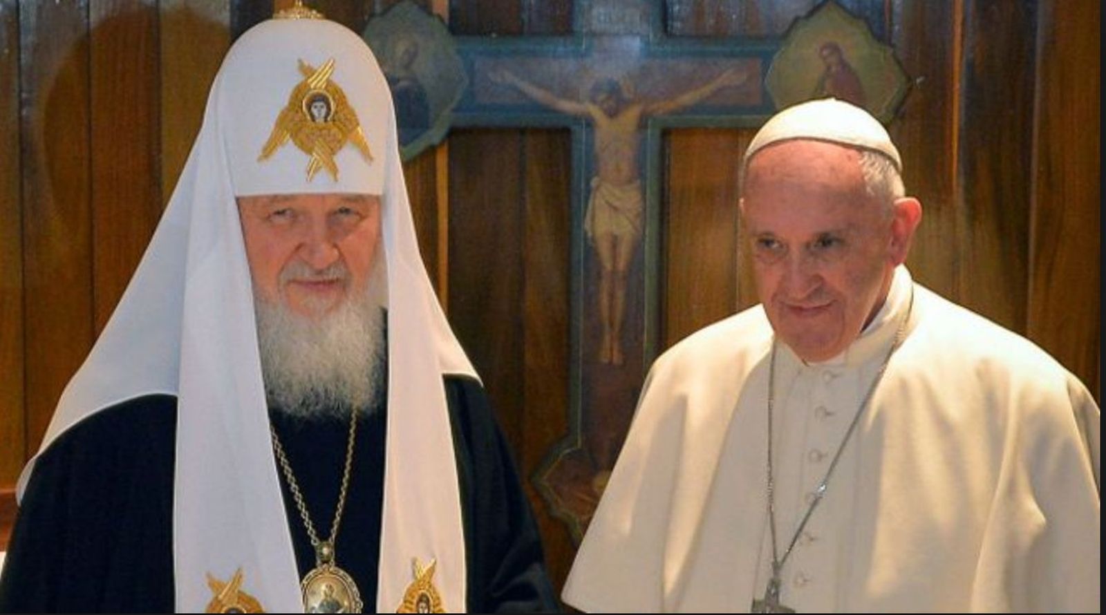 Patriarca Kiril y el Papa Francisco