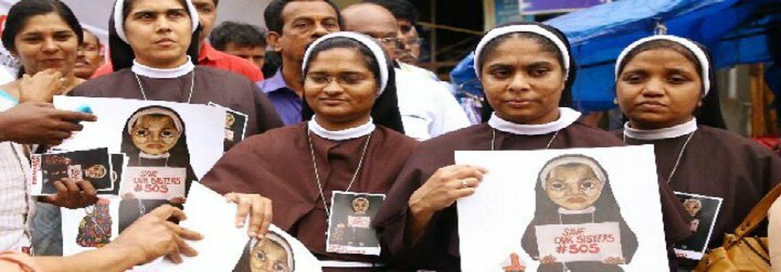 Monjas protestan contra Franco Mulakkal, el obispo acusado de violar a una de sus hermanas