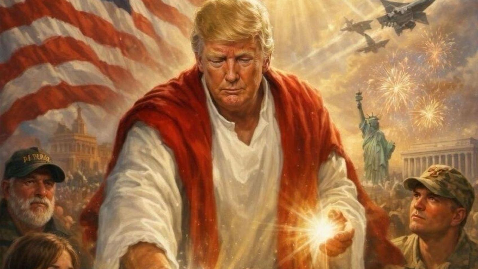 Trump se compara con Jesucristo