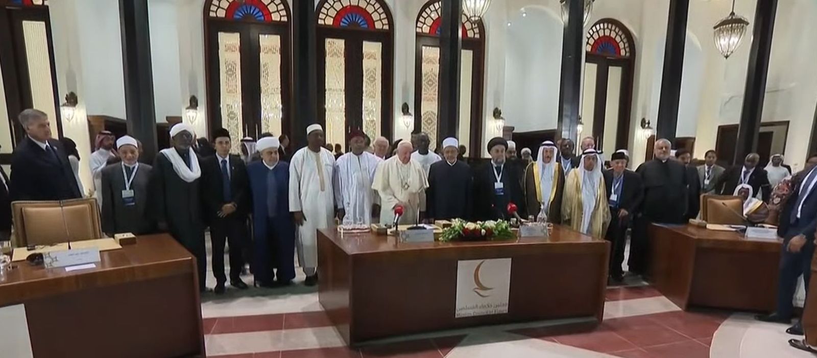 Papa y COnsejo de Ancianos musulmanes