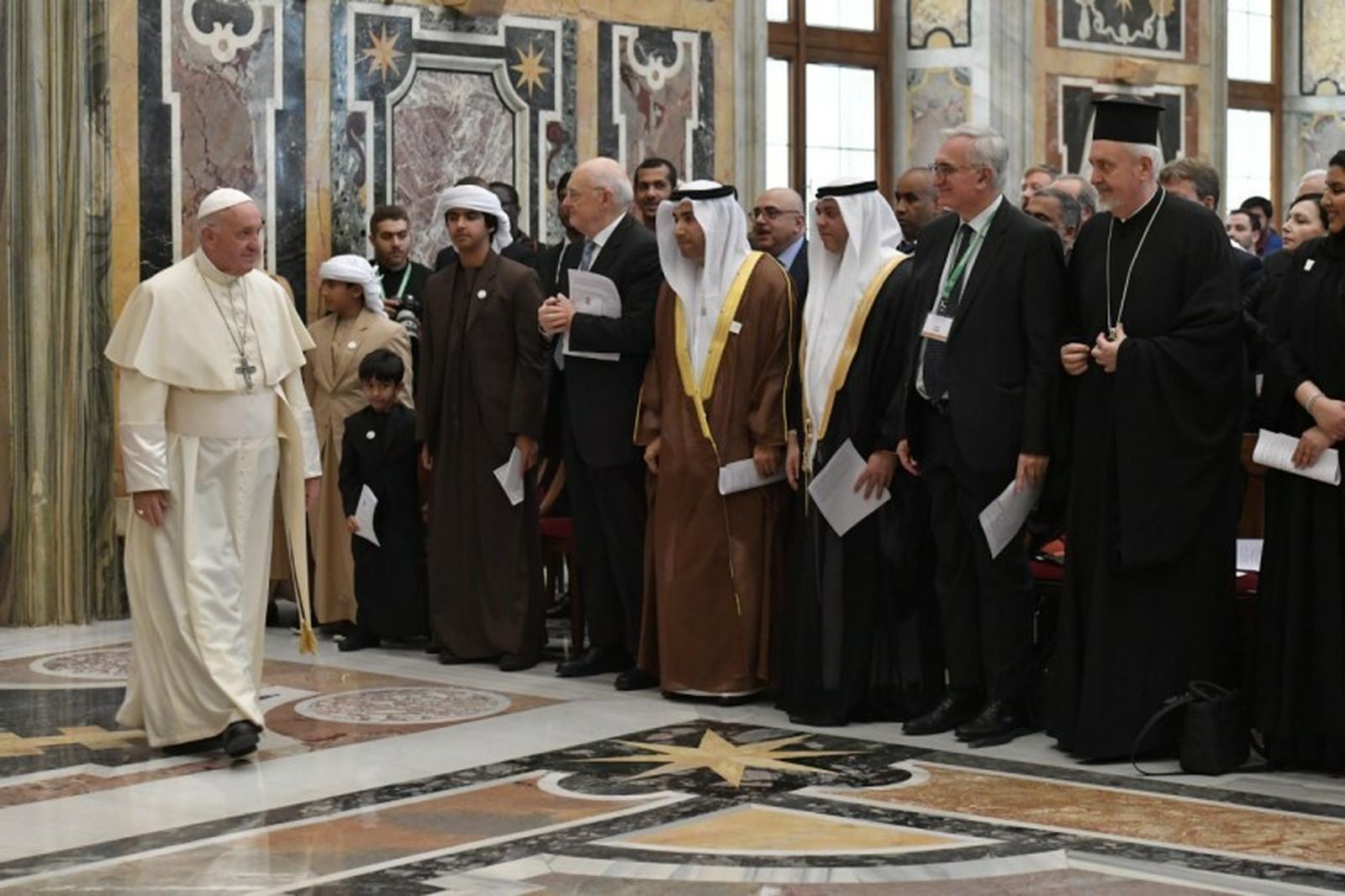 Francisco, a su entrada al evento
