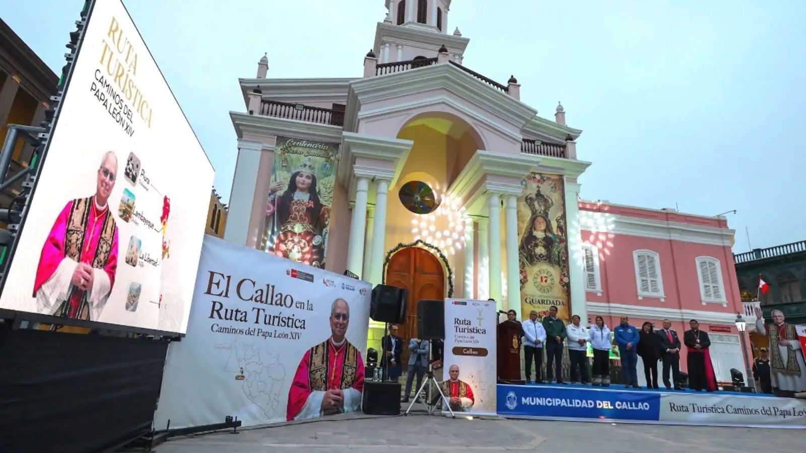 Presentación el El Callao del Camino del papa León XIV