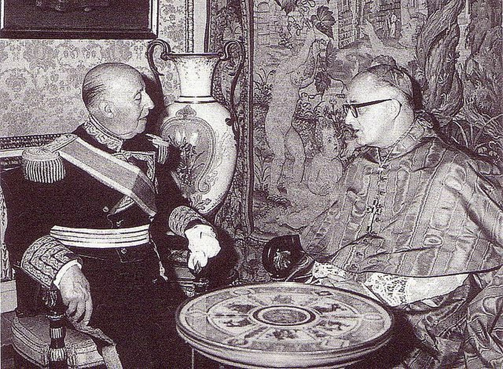 Dadaglio frente a Franco