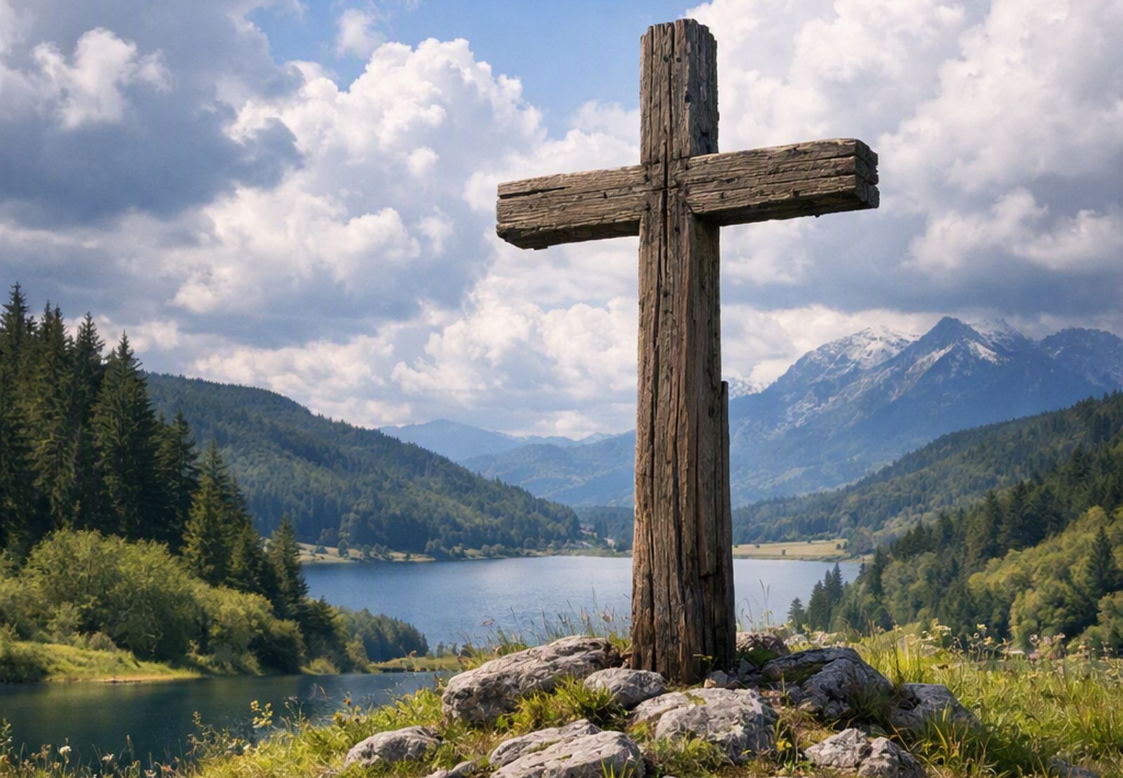 Cruz y horizonte