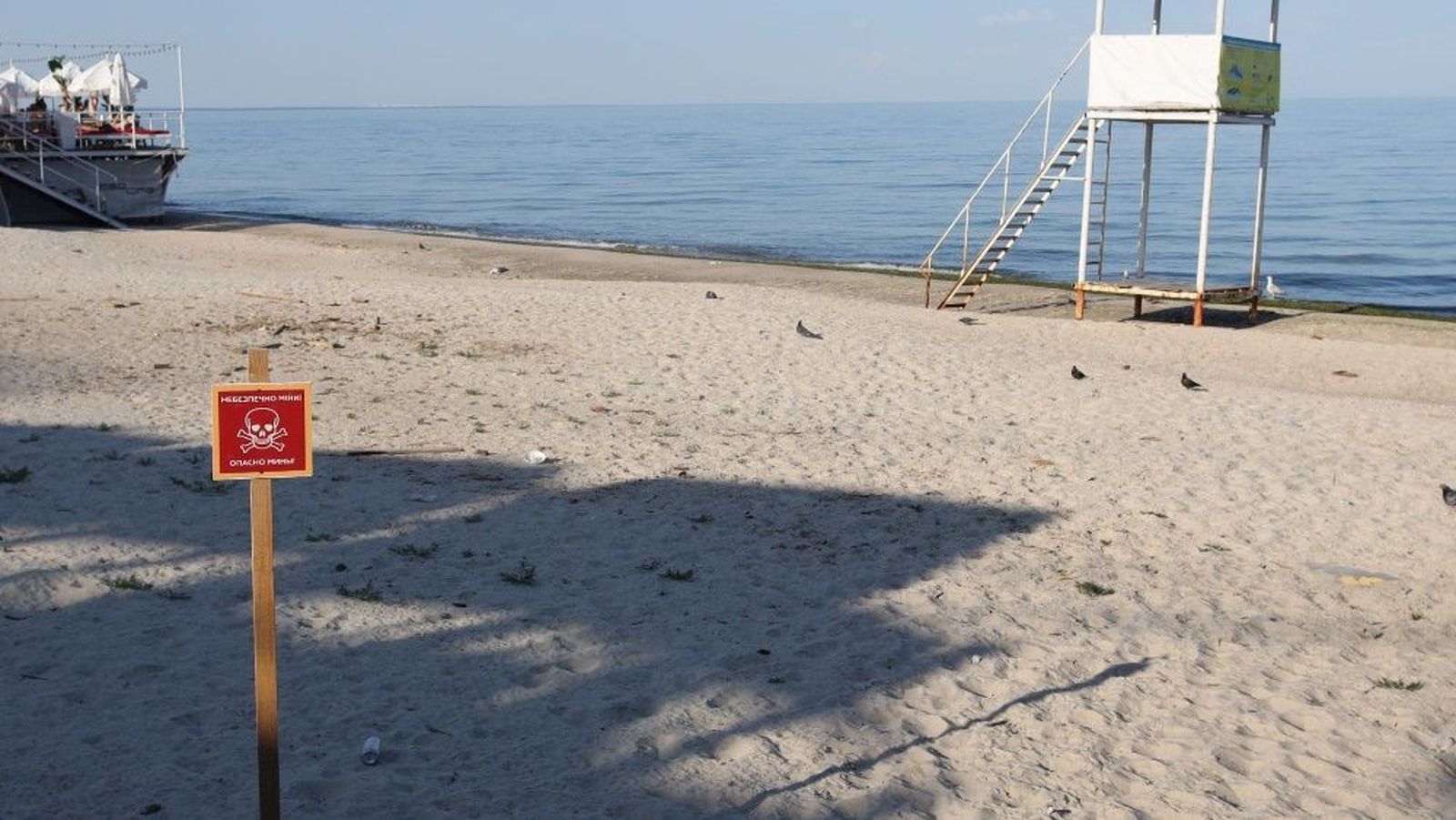 Playa minada en Odessa