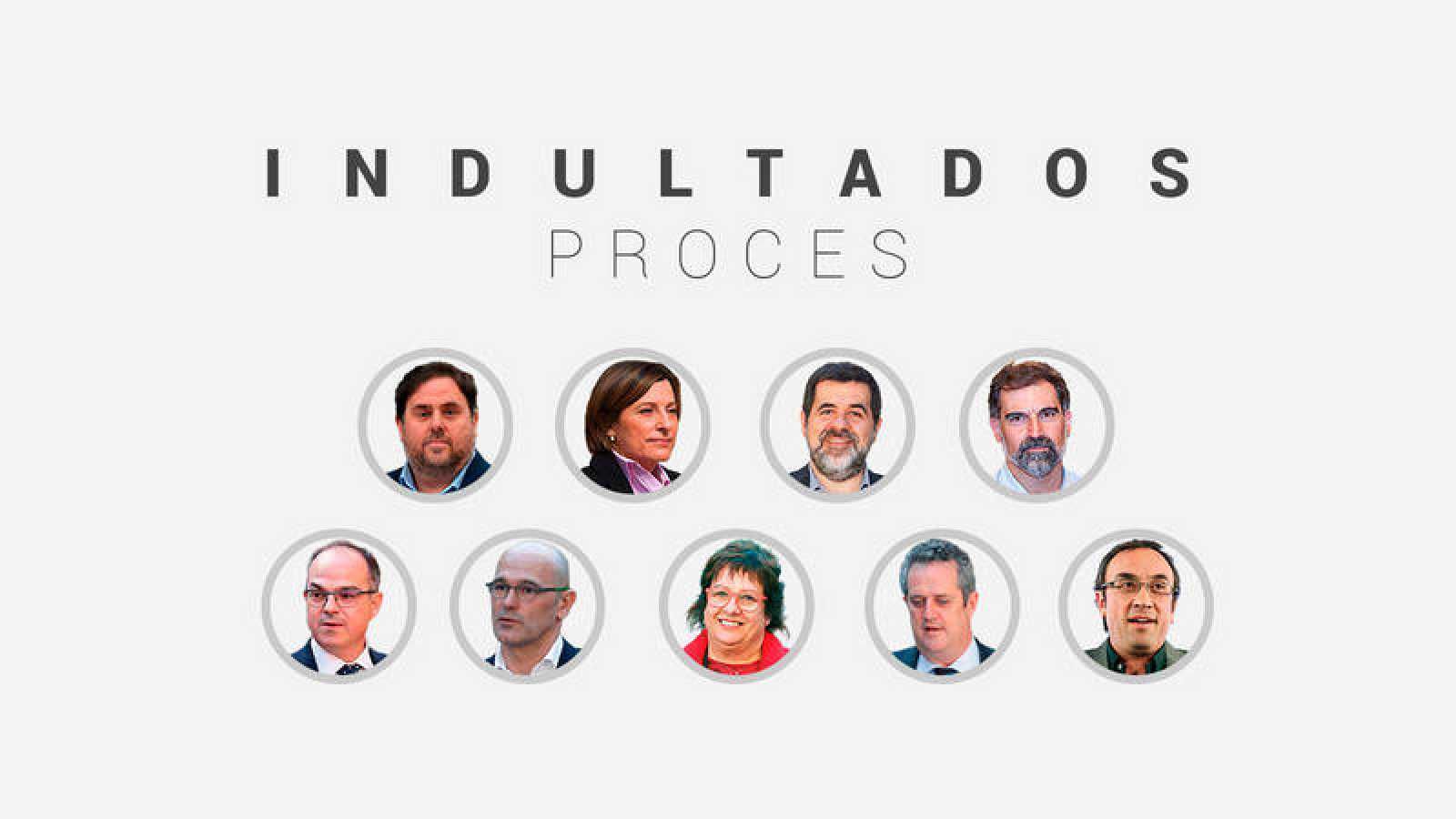 Los indultados del 'procès'