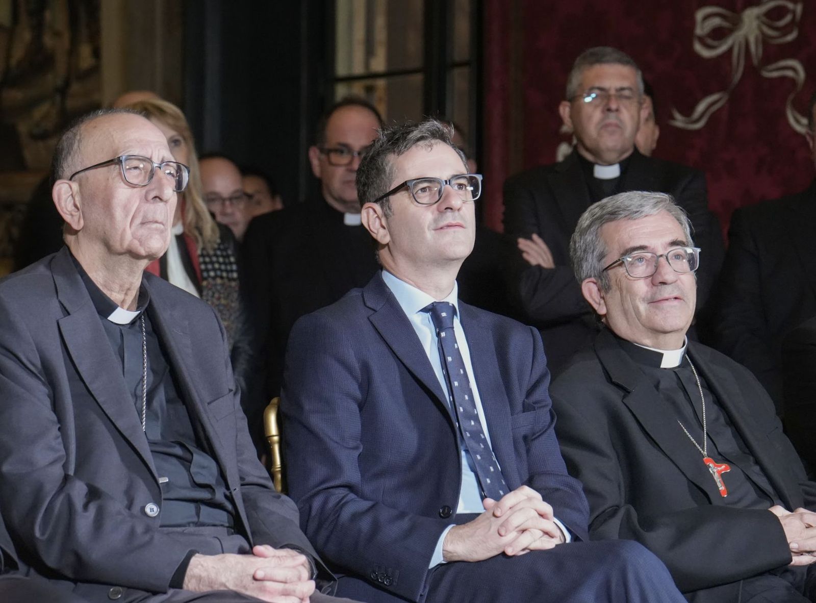 Bolaños  con Omella y Argüello