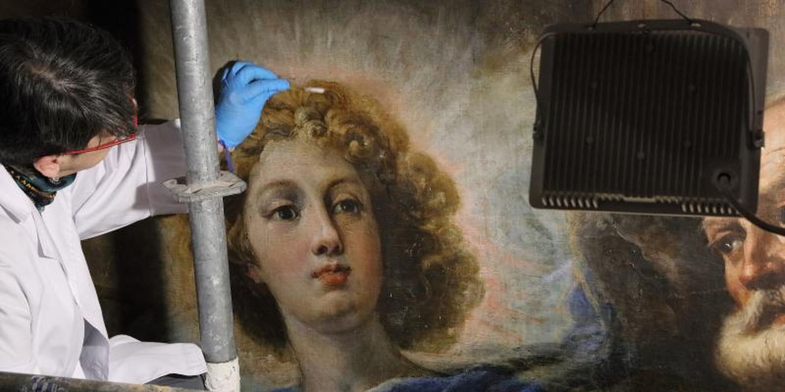 Restauración de la obra de Rizi 'La liberación de san Pedro'