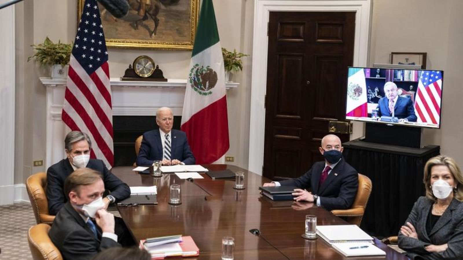 Reunión virtual de Biden y López Obrador