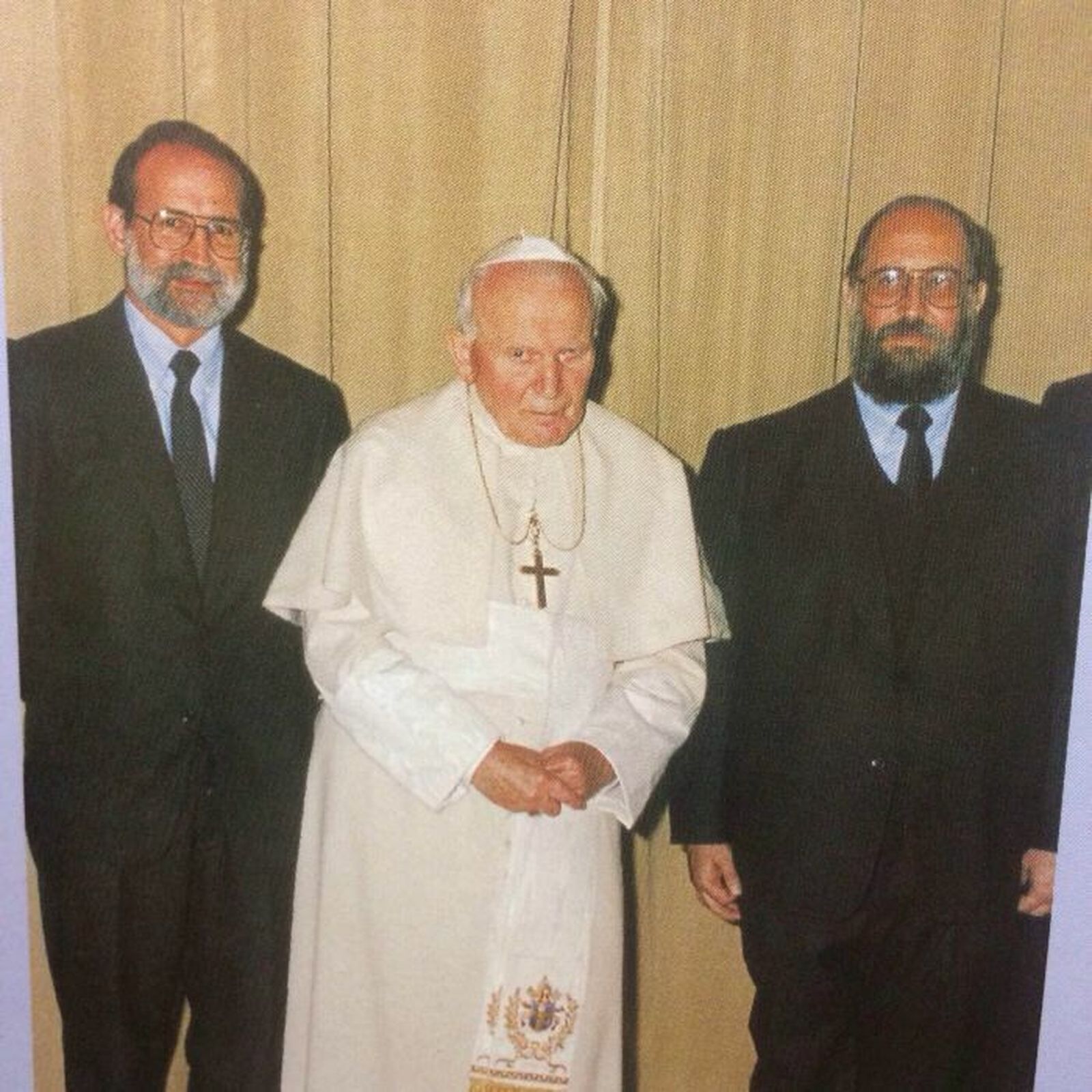 Figari, con Juan Pablo II