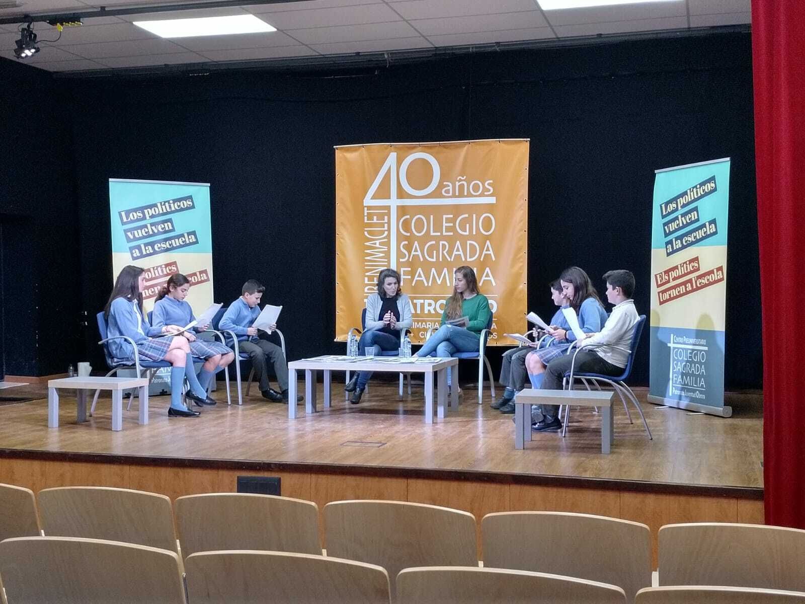 Con la candidata de Valencia En Comú-Podemos, María Oliver