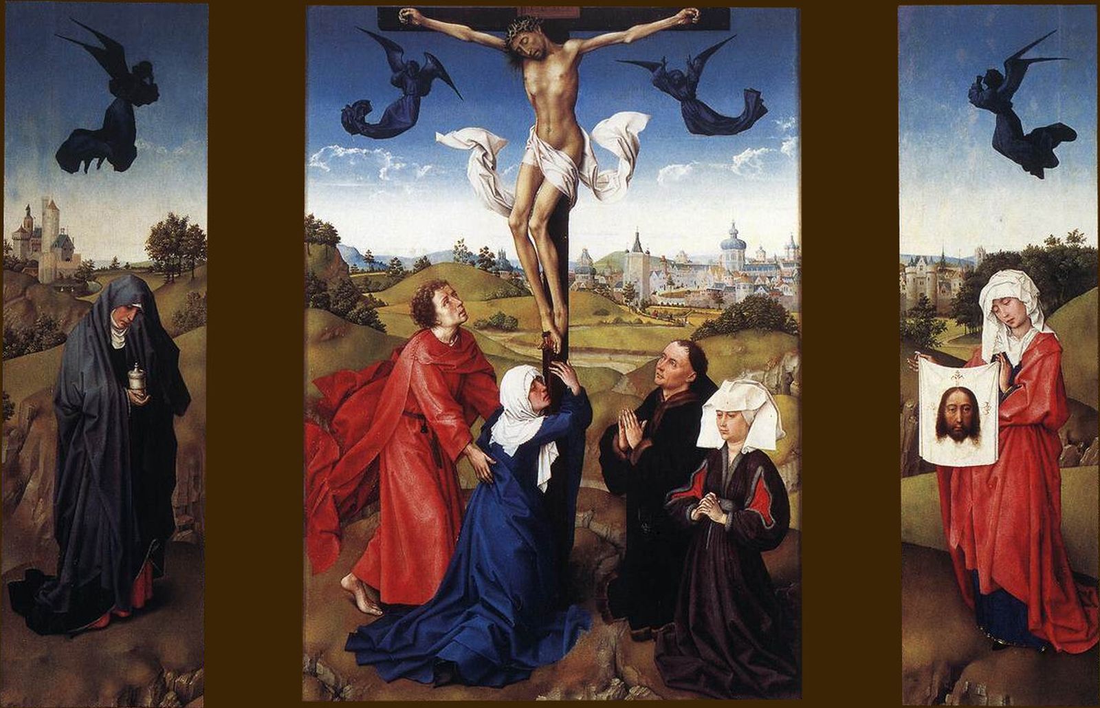 Juan a los pies del crucificado. Van der Weyden