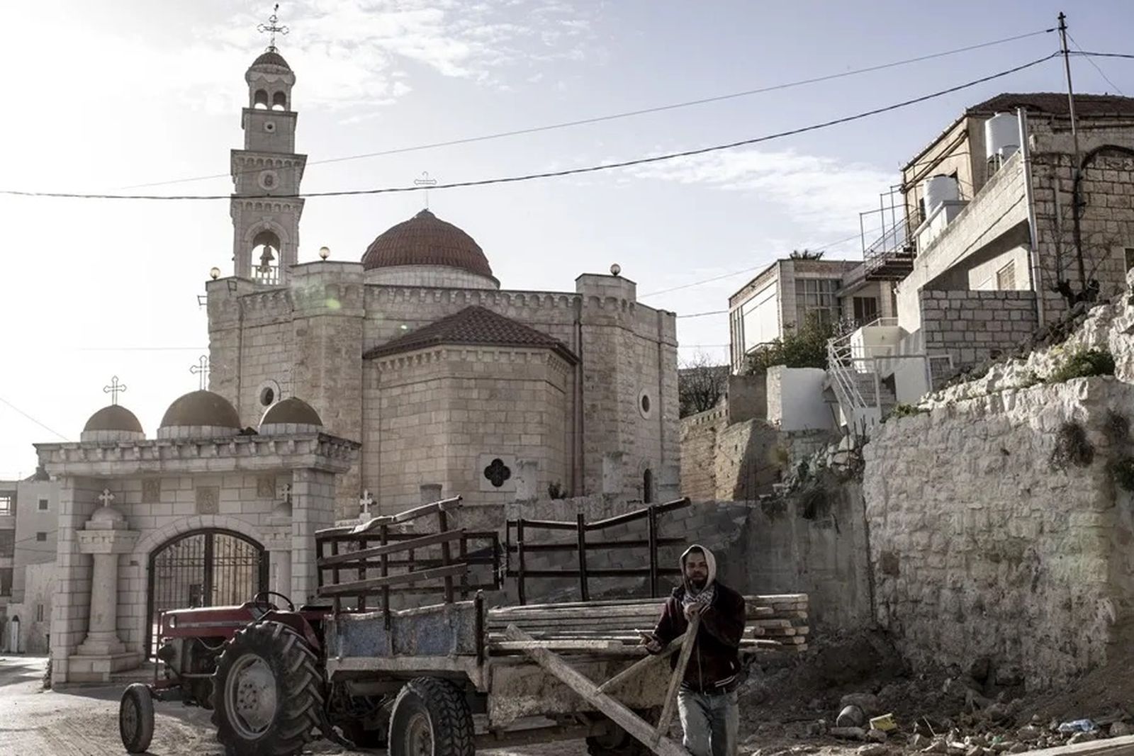La iglesia ortodoxa de San Jorge en Taybeh, el último pueblo cristiano de Cisjordania.