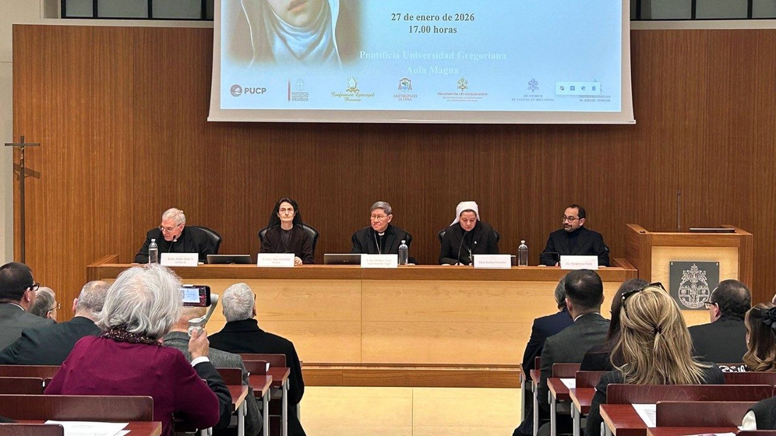 Conferencia en el Aula Magna de la Pontificia Universidad Gregoriana, Roma