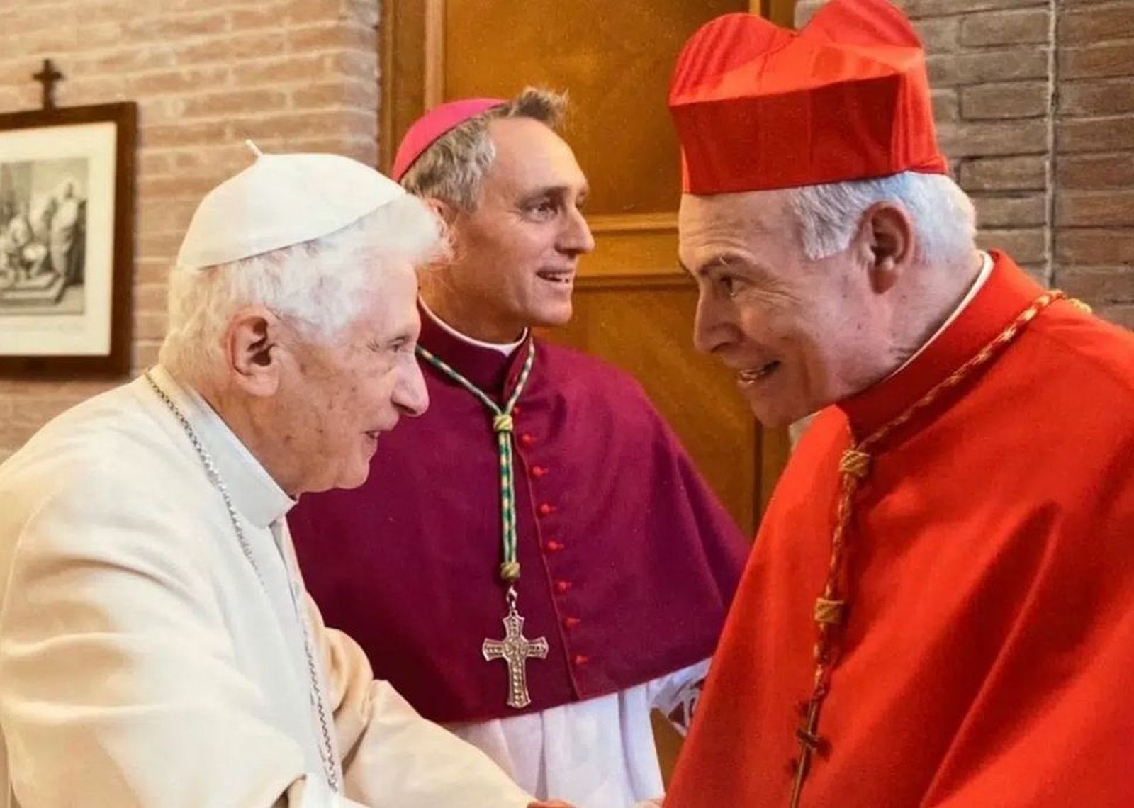 Benedicto XVI  y el cardenal Aguiar Retes
