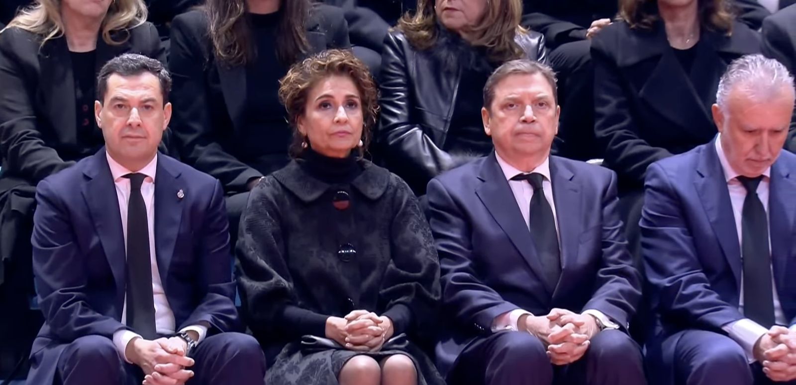 Moreno Bonilla, Montero, Planas y Torres, en el funeral
