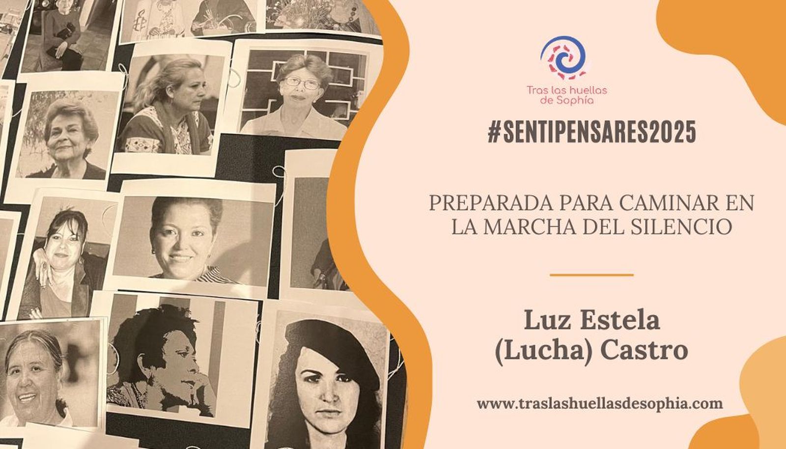 Preparada para caminar en la marcha del silencio